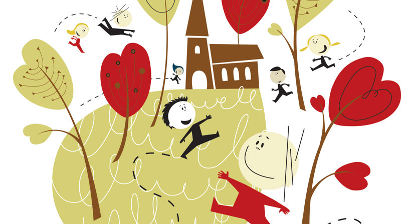 Barn Illustrasjon: Elisabeth Moseng