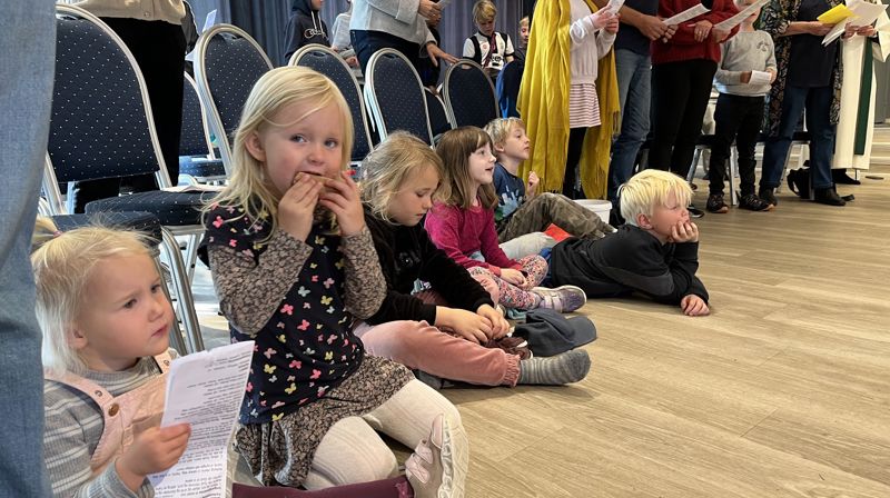 Små og store på menighetsweekend