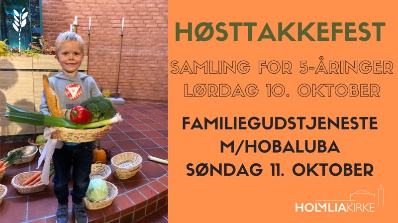 Høsttakkefest og samling for 5-åringer