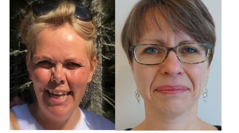 T.v. Guri Riksaasen / t.h. Hanna Barth Hake