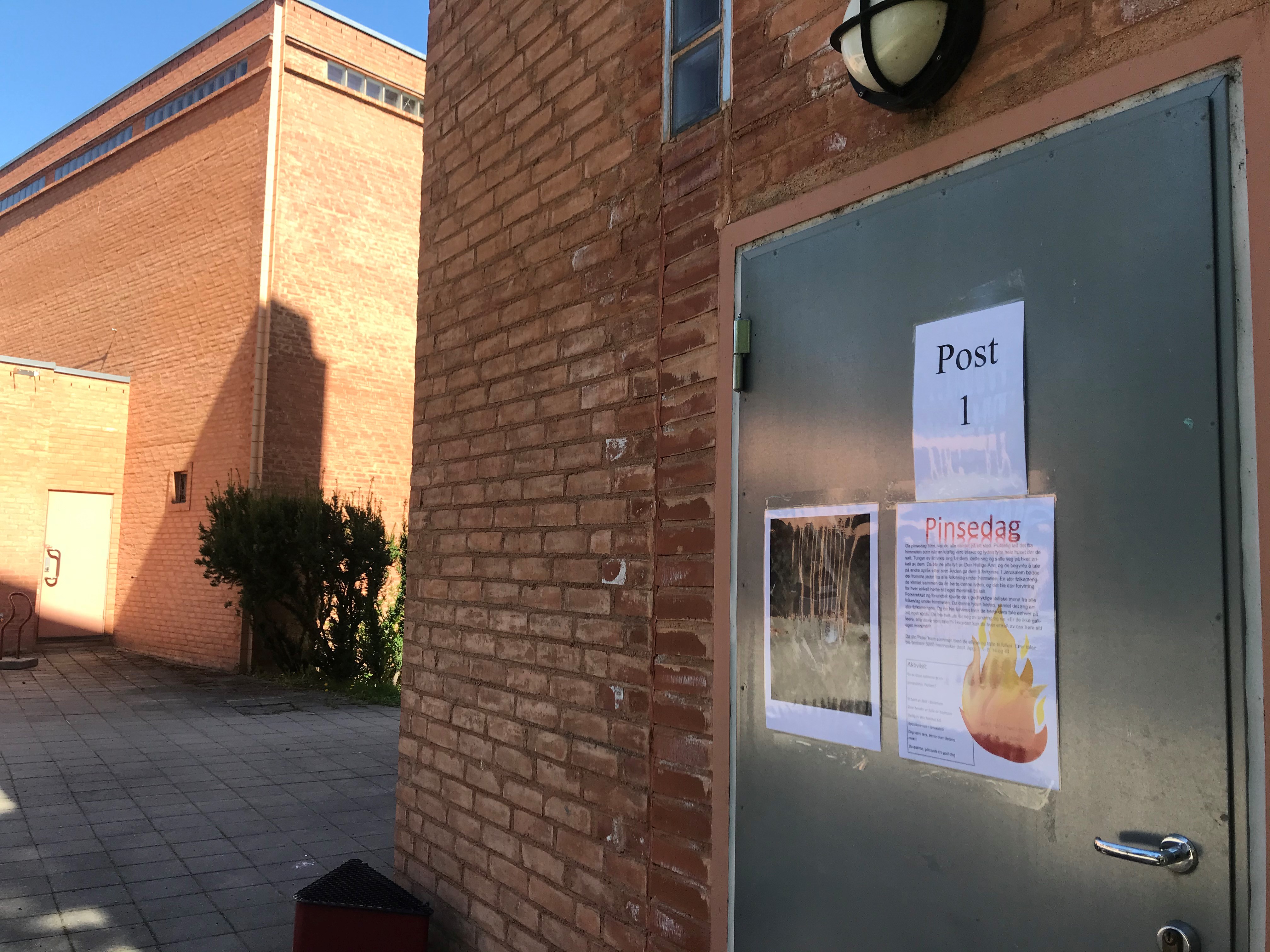 Pinseløype rundt kirka