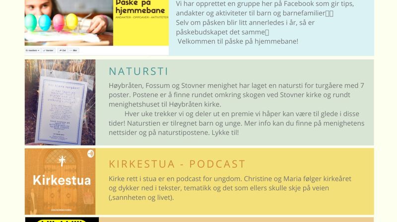 Påsken for barn og ung