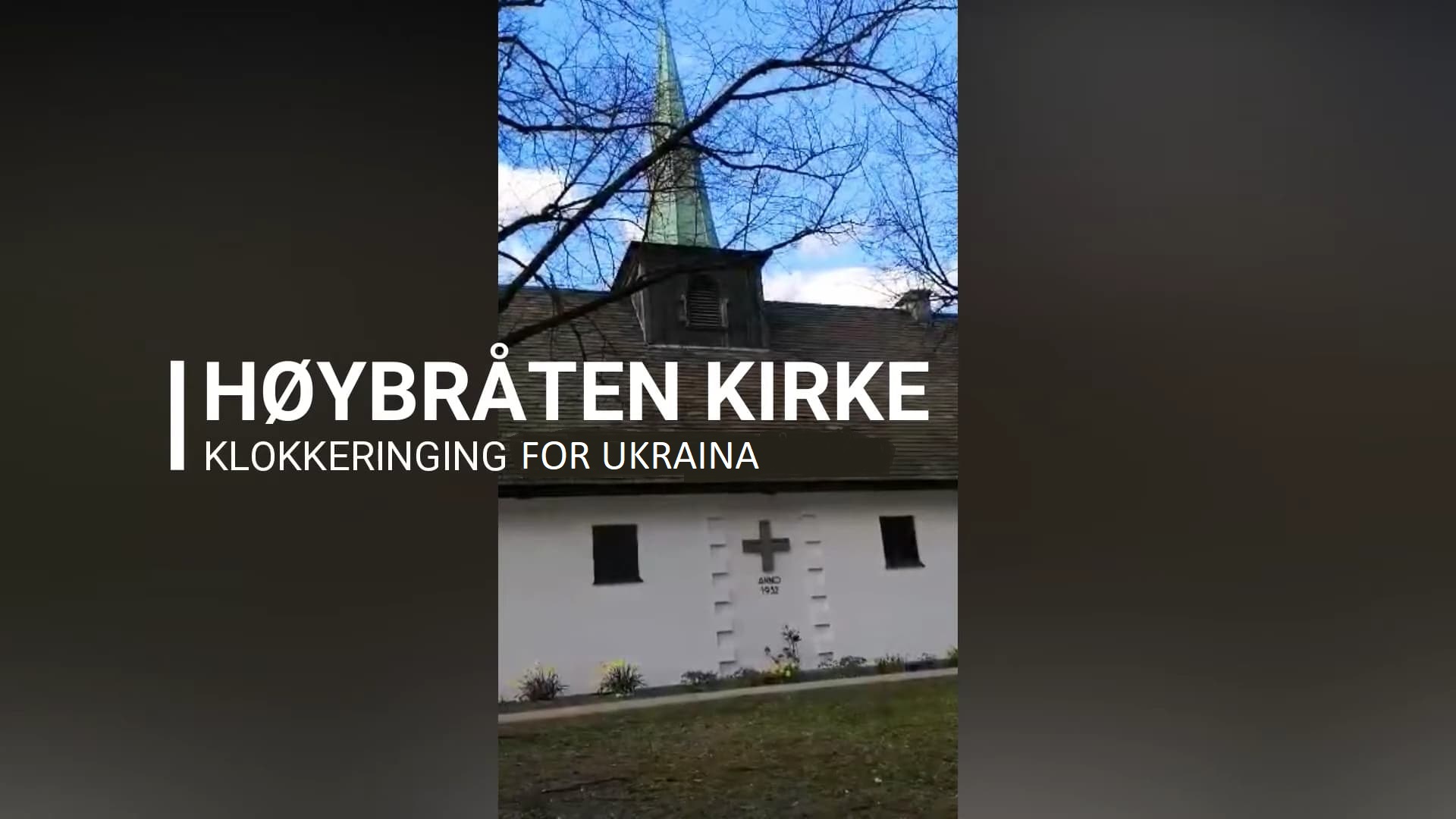 Klokkeringing for Ukraina og åpen kirke søndag 13.mars kl. 13