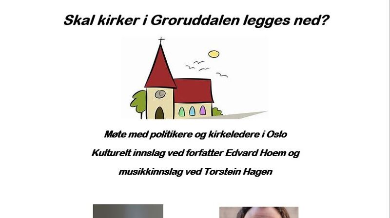 Folkemøte: om bevaring av kirkene i Groruddalen