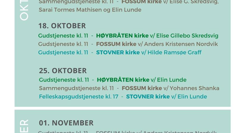 Gudstjeneste oversikt okt./nov.
