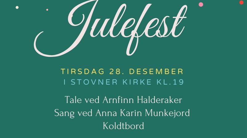 AVLYST - Julefest i Stovner kirke 28.12
