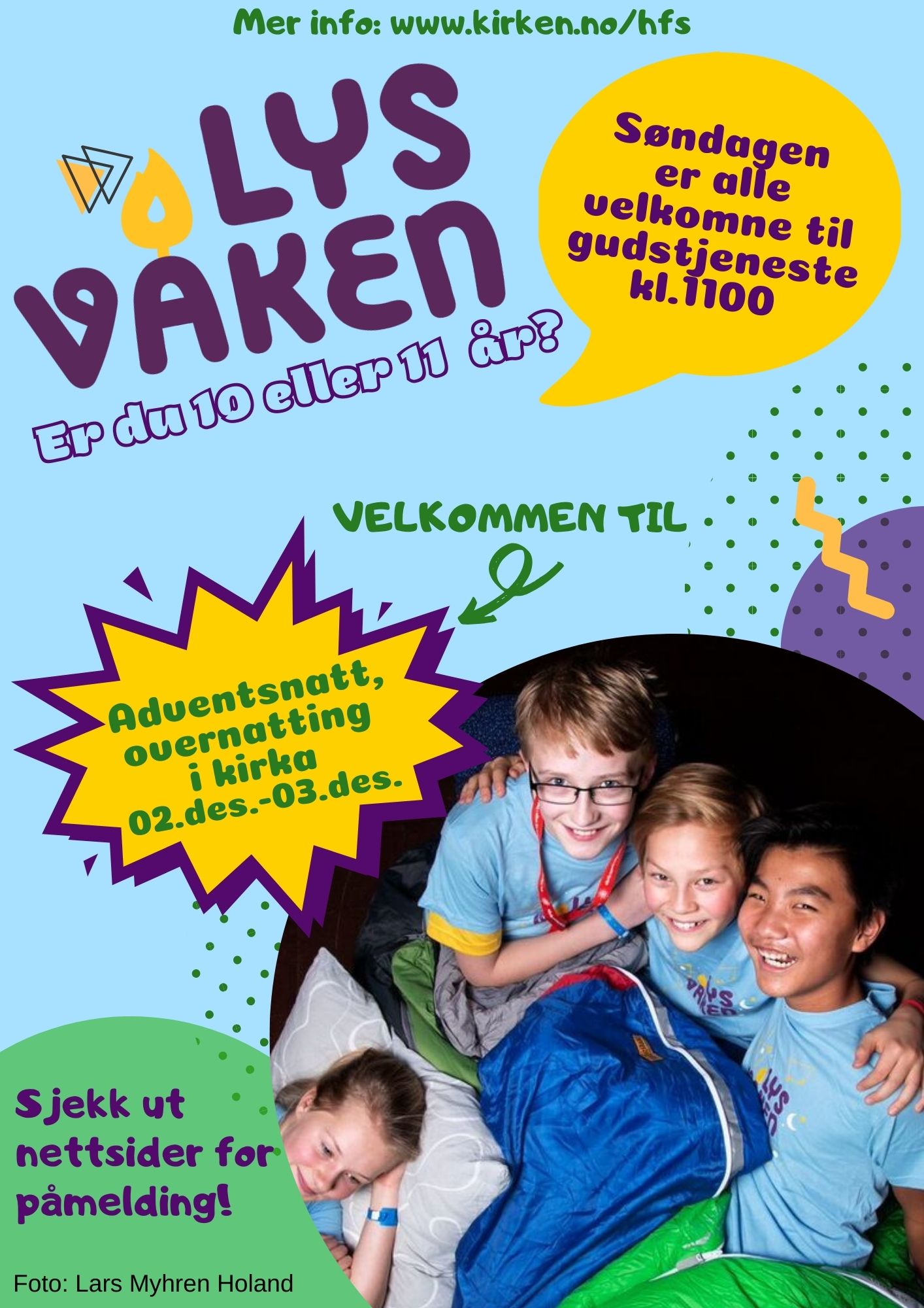 Lysvåken (10-11 år/ 5-7 klasse) 02.nov.-03.nov.