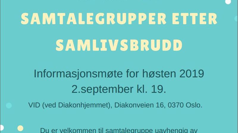 SAMTALEGRUPPER ETTER SAMLIVSBRUDD