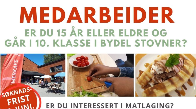 Søker medarbeider - Sommerkafe
