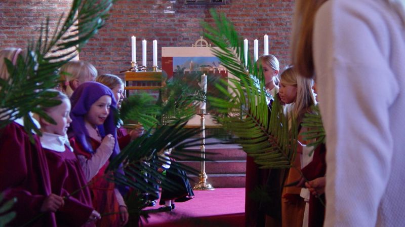 Påskevandringmed 1. trinn fra ambertseter 2008