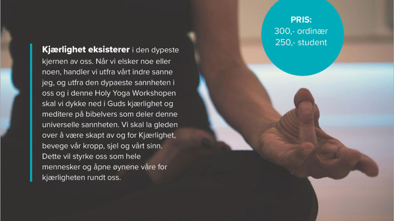 Bli med på Holy Yoga lørdag 25. mai kl.11