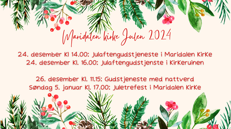 Julen 2024 i Maridalen kirke