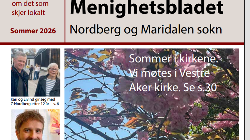 Menighetsbladet sommer 2026