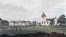 Kirken og omgivelser anno 1860