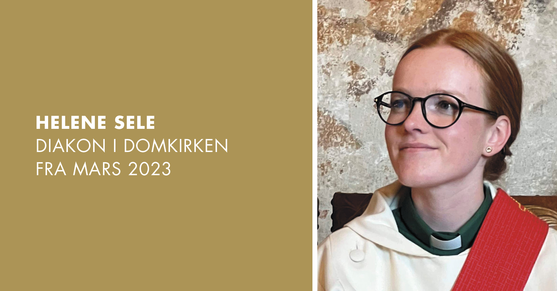 Velkommen til diakon Helene Sele