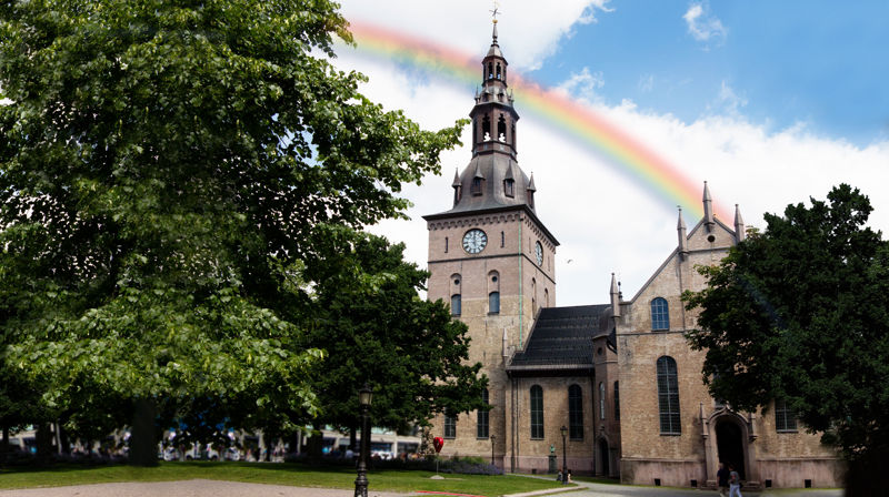 Regnbuemesse på PRIDE