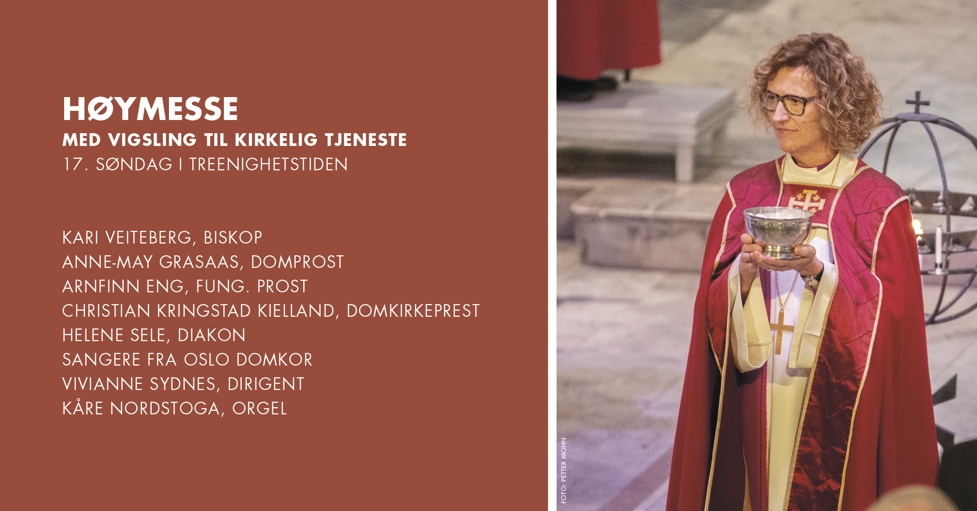 Høymesse med vigsling til kirkelig tjeneste