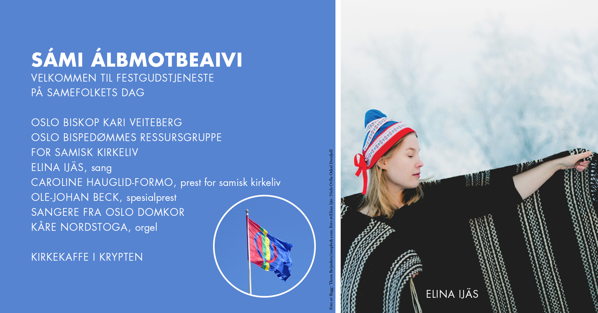 Sámi álbmotbeaivi – velkommen til festgudstjeneste på samefolkets dag