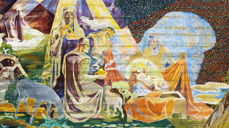 Betlehemsmotivet er sentralt i julebudskapet. Takmaleriet i Oslo domkirke er malt av Hugo Mohr og Betlehemsmotivet ble restaurert i 2014.