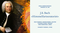 Portrett av J.S. Bach er malt av Elias Gottlob Haussmann. Detalj fra takmaleriet i Oslo domkirke. Malt av Hugo Lous Mohr. Foto: Petter Mohn