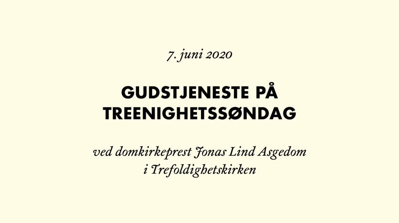 Preken på treenighetssøndag