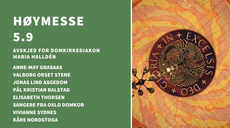 Høymesse søndag 5. september