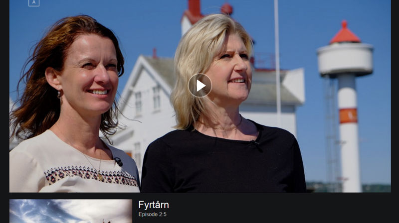 Bilde fra nrk.no og serien «Fyrtårn». Domkirkeprest Elisabeth Thorsen t.v. og Anne Grete Preus t.h.