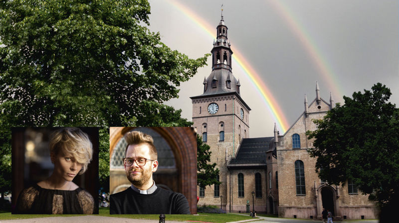 Skeiv kjærlighet. Bertine Zetlitz synger. Petter Normann Dille preker. Velkommen!