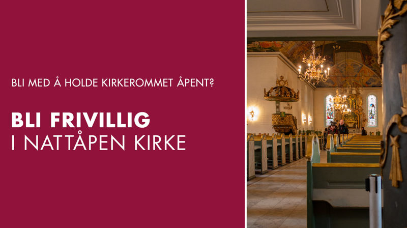 Bli frivillig i Nattåpen kirke i Oslo domkirke
