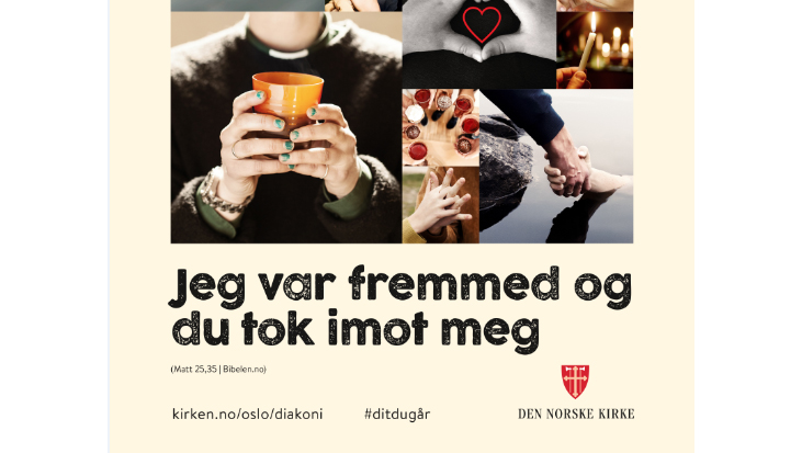 Diakoni på en trikk/buss/bane nær deg! Har du sett plakatene?