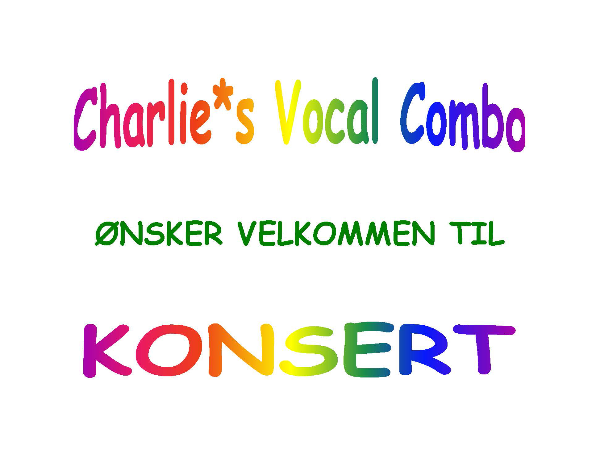 Konsert med Charlie's Vocal Combo og Alna Vocalis