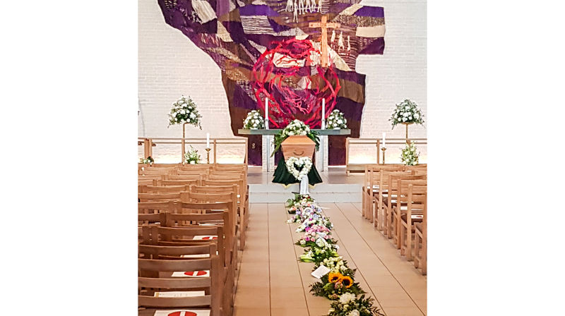 Thore Haukners begravelse