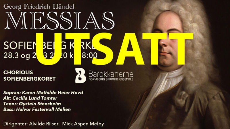 Hãndels Messias utsatt!