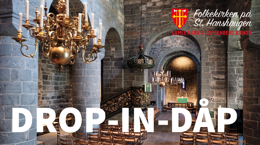 Drop-in-dåp i Gamle Aker kirke