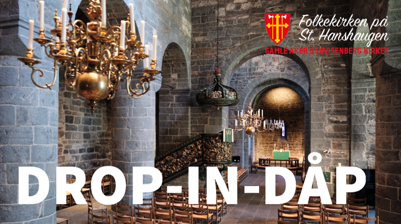 Drop-in-dåp i Gamle Aker kirke