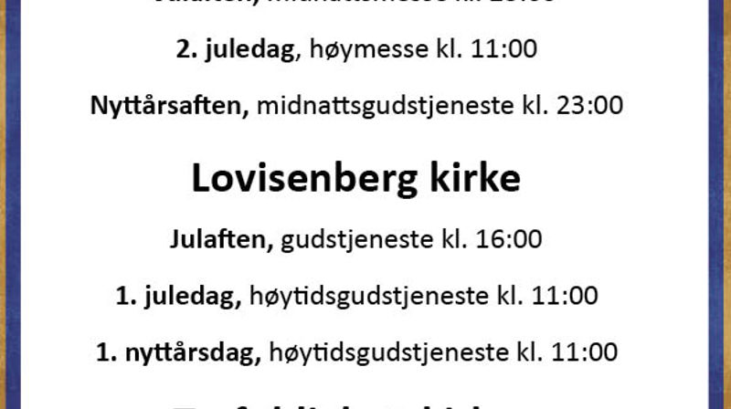 Julens gudstjenester