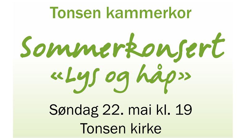 Kammerkorets sommerkonsert 22. mai
