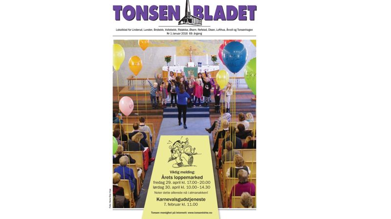 Tonsenbladet nr 1 Januar 2016