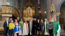 Foto fra jubileumsgudstjeneste i Trefoldighetskirken