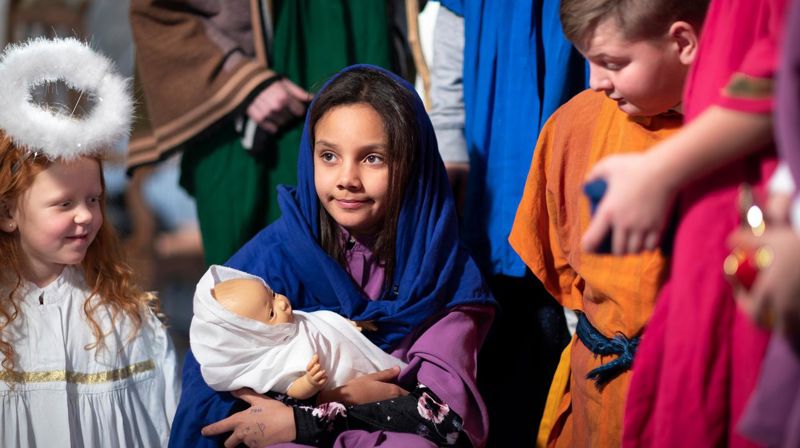 Julespill med barna på julaften