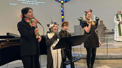 Fargerik familiegudsteneste