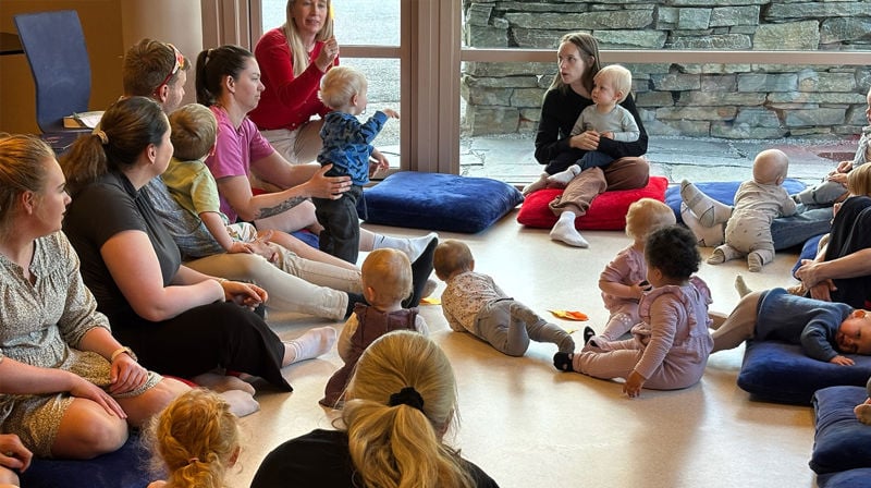 Ei kjekk stund på Knøttetreff