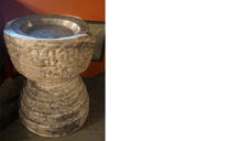 Døypefonten i Hegge. Foto: Saskia Aleida Van Veen