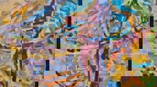 Utsnitt av måleri Sigmund Årseth. Foto Eli Vatn.