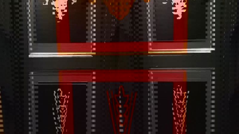 Dør i Volbu Kyrkje. Foto: Eli Vatn