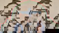 Utsnitt av altertavla i Rogne kyrkje. Foto Saskia Aleida Van Veen