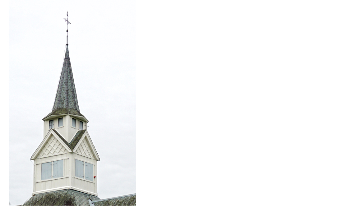Rogne kyrkjetårn. Foto Saskia Aleida Van Veen.
