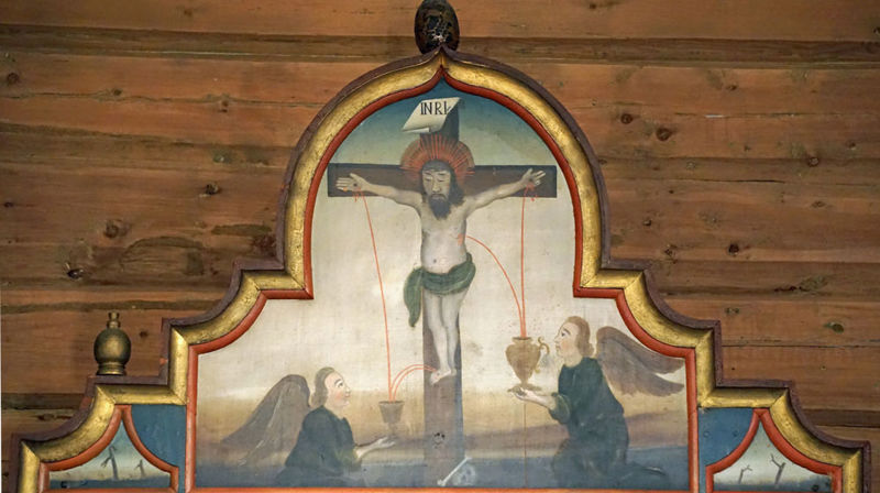 Alterparti Volbu kyrkje. Foto: Saskia Aleida Van Veen