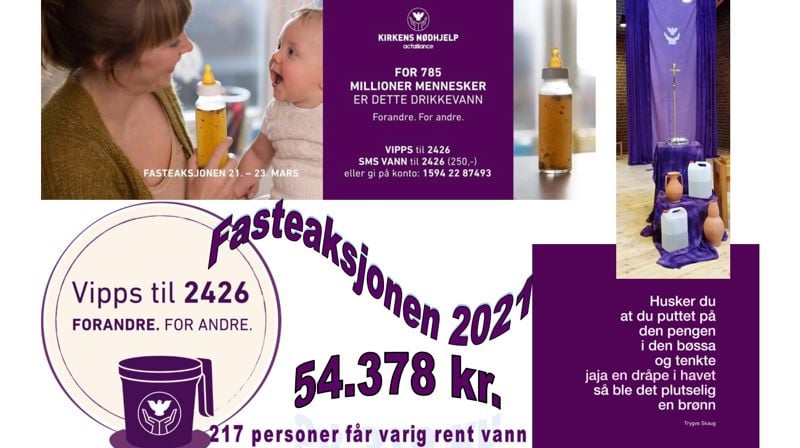TUSEN TAKK. Fasteaksjonen 2021 - FORANDRE. FOR ANDRE