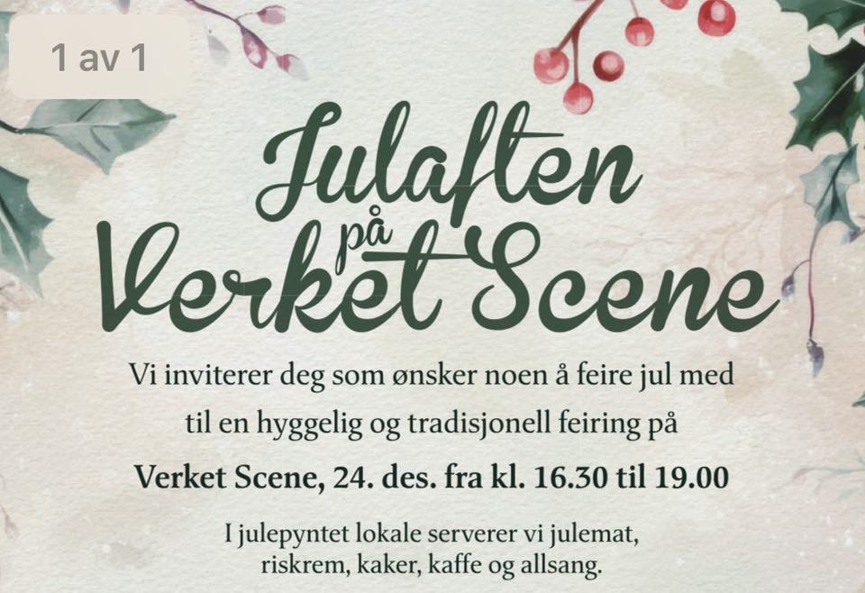Sponsor til julaften på Verket Scene